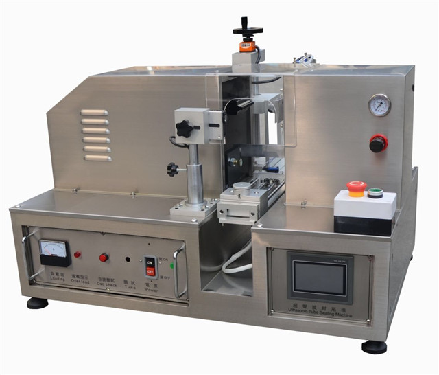 semi automatic utlrasonic sealing machine for plastic tubes tabletop type ointment tube tail sealer equipment