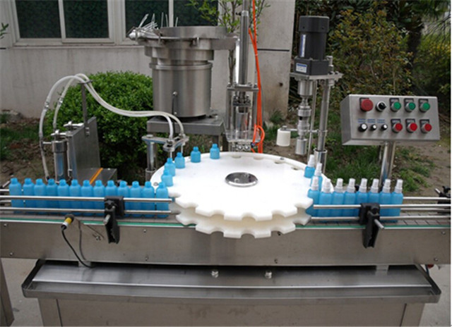 top view of  Aerosol filling capping machine automatic model