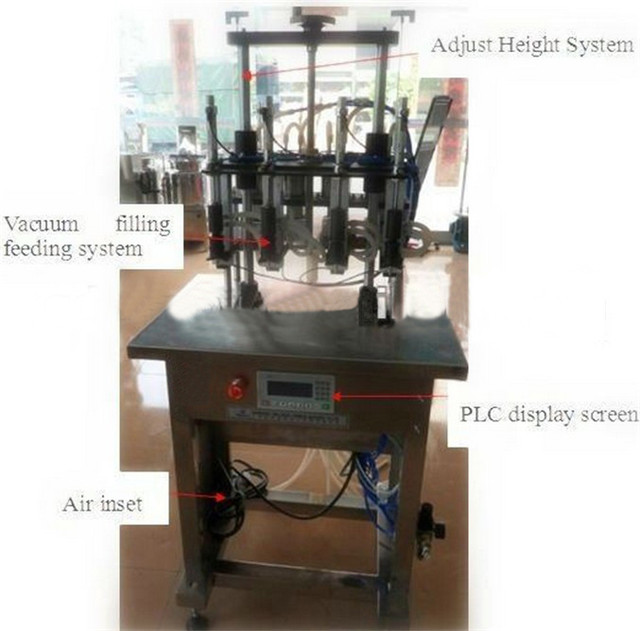 part introduction of 4 heads Semi-automatic Filling Machine 