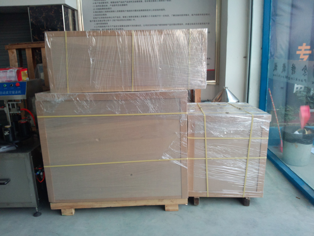 packaging of YX-500 volumetric cup vertical  form fill seal 