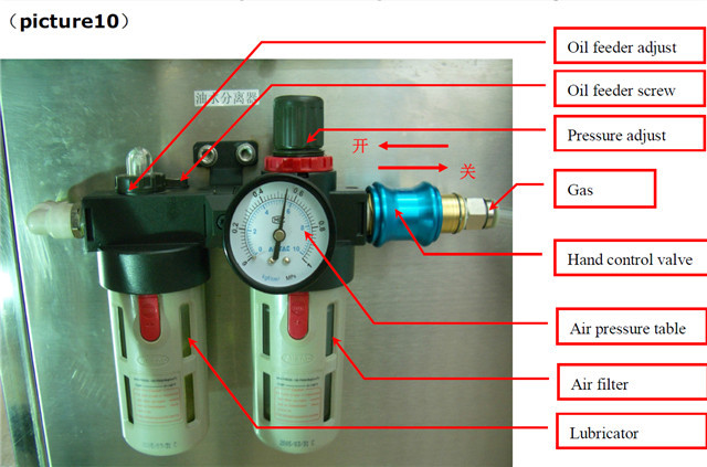oil and water separator of YX-30B semi-automatic vacuum capp