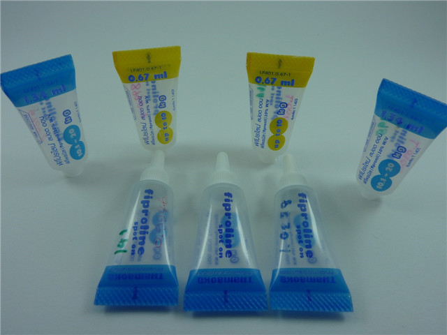 sealed tubes by YX-005 ultrasound tube sealing machine semi 