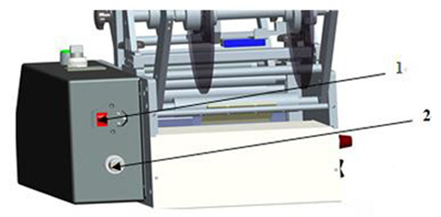 structure of the Syringe labeling machine semi automatic rou