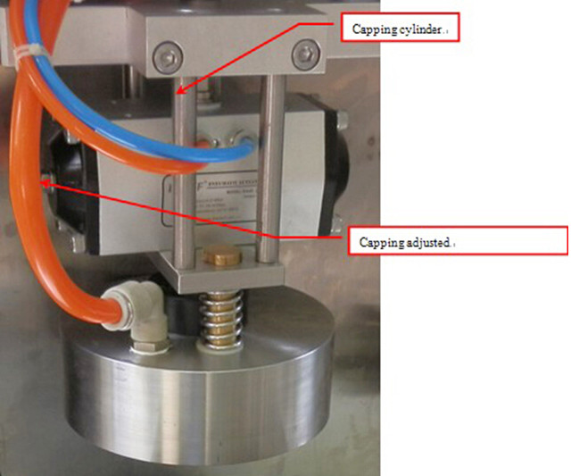 capping cylinder and capping adjustment of YX-30B semi auto 