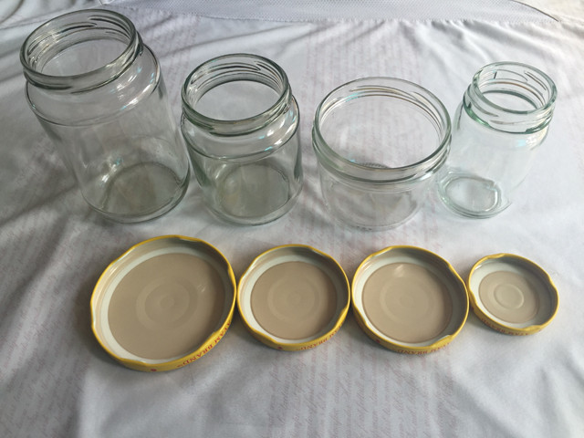 sample jars by customer for YX-30B semi auto capper dry vacu