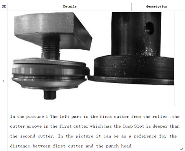 the left cutter and punch head of the electric can sealing s