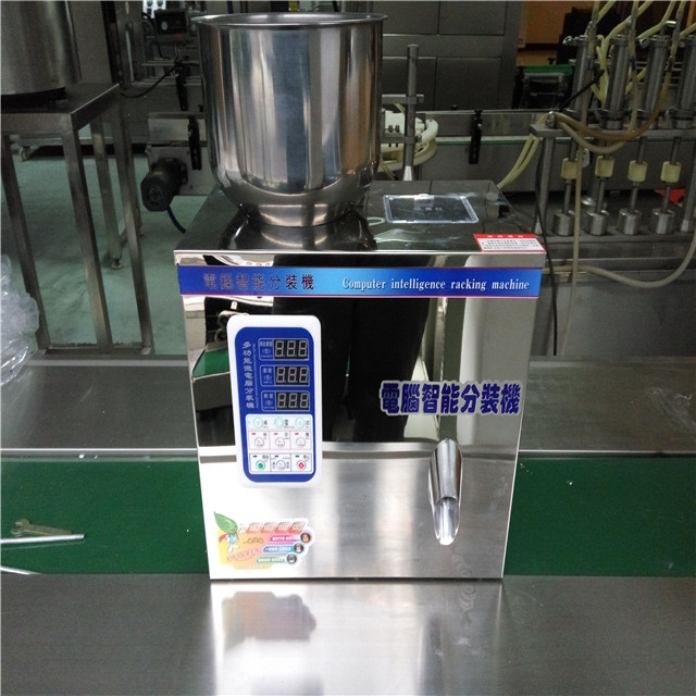 Philippino customer bought semi automatic tabeltop grain medicine herb tea racking packing machine