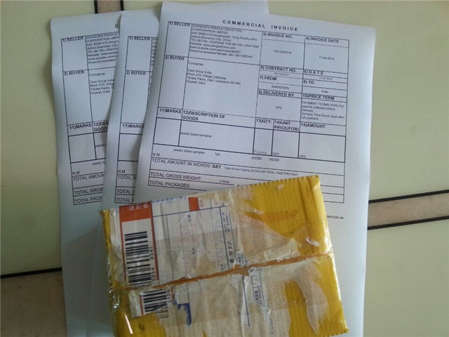 packaging of the tube samples beore sending by DHL.jpg