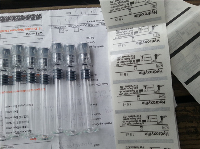 syringe and label samples for semi automatic syringe labele
