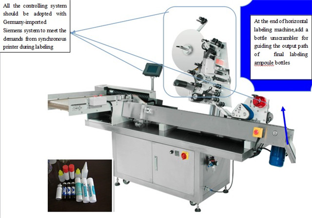 full view of Full Automatic Sticker Labeling Machine high sp