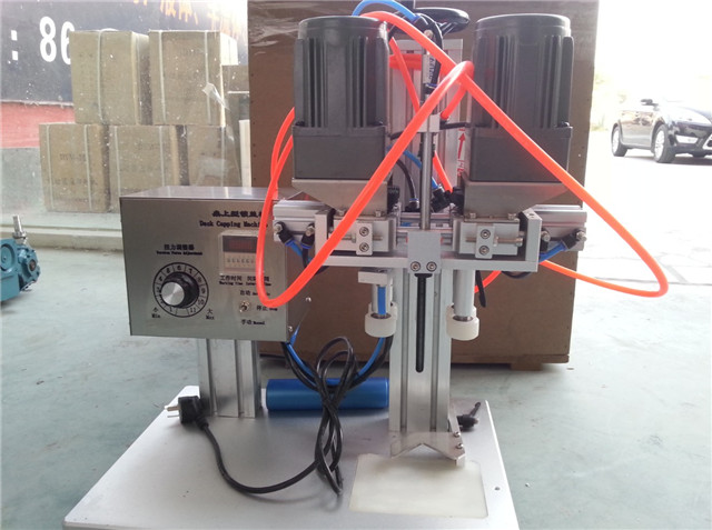 Austrian and Indonesian customer's order test run--YX-SCM001 tabletop screw capping machine