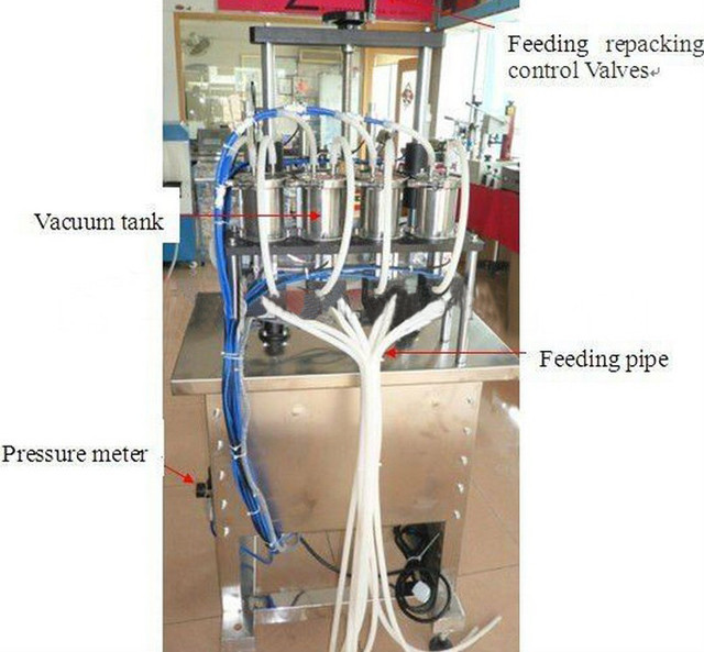 component details of YX-V04 vacuum filling machine for  nail