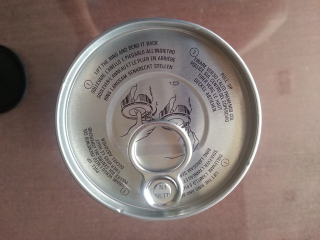 sealed cans by the Can sealing closing machine beer tin cans