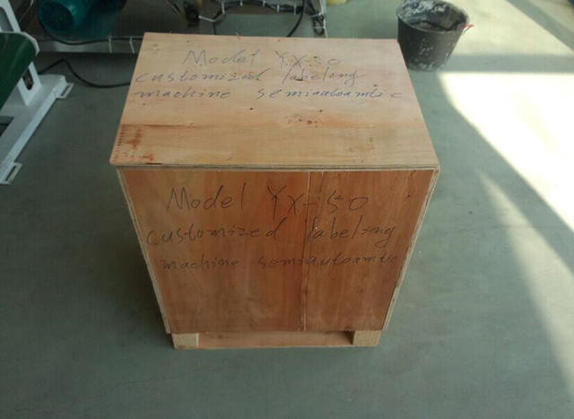 wooden case packaging for the YX-50 semi automated round bot