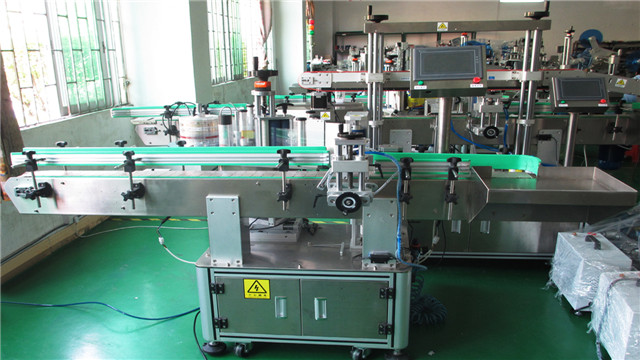 Round metal cans labelling machine automatic vertical easy open cans labeller equipment machinery