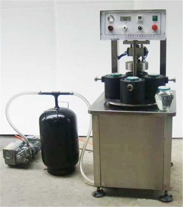vacuum capping machine semi automatic with 4 capping heads.j