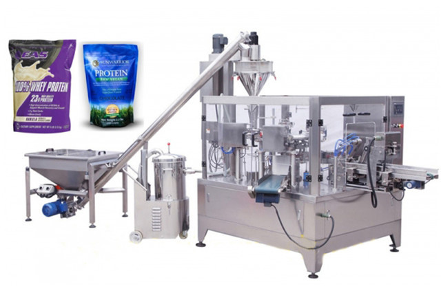 full view of coffee powder milk granules doypack packaging m