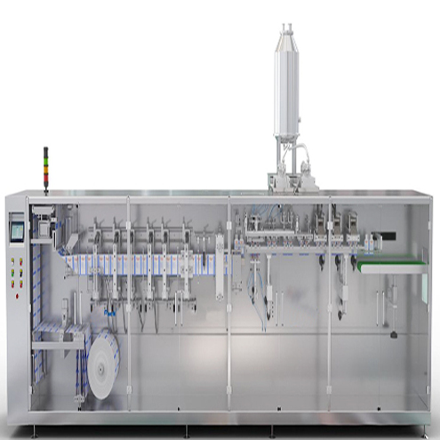 HFFS liquid packing machine horizontal form fill seal set for Bottle-shaped bags packaging process