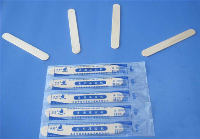 packed samples by Ice cream stick wooden tongue depressor pa
